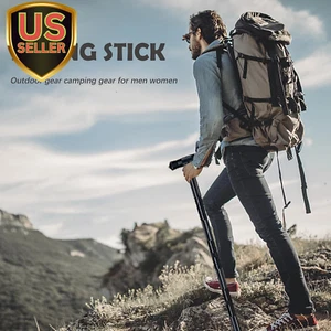 Hiking Tactical Stick Walking Staff,Portable Walking Sticks Trekking Poles Ou... - Picture 1 of 7