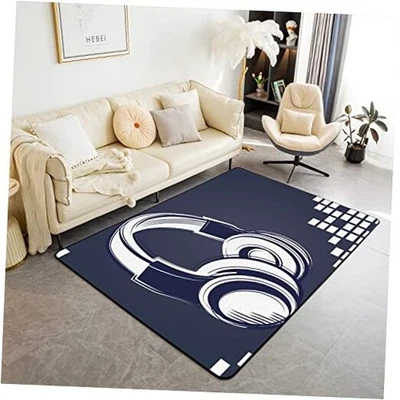  Heahopne Area Rug 5'x7' Music Theme Floor Mat for Home Decor Durable Indoor  Foto 1 de 4