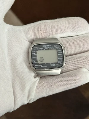 Reloj deportivo digital vintage raro Seiko World Time A708-5000 para hombre JDM años 80 Foto 1 de 4