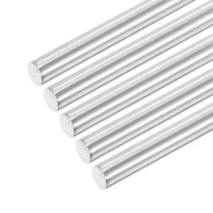 5 Pack 304 Stainless Steel Round Rods 8mm x 80mm Solid Shaft DIY Craft Model - Picture 1 of 6