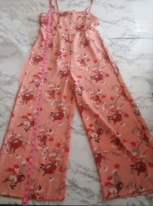 jumpsuits rompers Womens Floral Sleeveless Size Medium Love First Sight - Picture 1 of 13