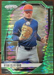 2025 Prizm Green Pulsar Prospect RYAN CLIFFORD Mets!! #2 17/25 - Picture 1 of 2