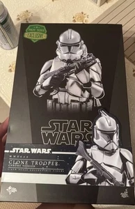 【UK】Hot Toys Clone Trooper Chrome Version Star Wars Attack Of The 1/6 NEW MMS643 - Picture 1 of 4