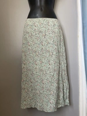 Brandy Melville новом цветочный Midi юбка стороны разрез размер S - Изображение 1 из 4