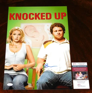 SETH ROGEN "BEN STONE" SIGNED KNOCKED UP 12X18 MOVIE POSTER JSA COA!! - Picture 1 of 1