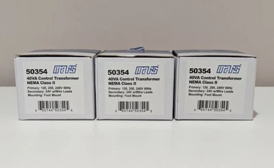 Mars Control Transformer 50354 40VA Primario 120 208 240 Secundario 24V Lote de 3 Foto 1 de 2