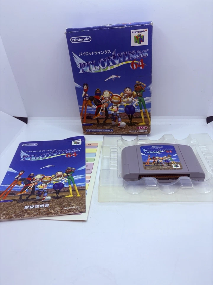 Pilotwings 64 Nintendo 64 NTSC-J Japonês Completo Na Caixa Novo Na Caixa Vendedor dos EUA Testado  - Imagem 1 de 4