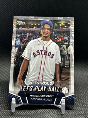 2024 Topps Series 2 CJ Stroud Let's Play Ball SP PB-1 Houston Astros Texans - Image 1 of 2