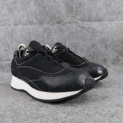 Zapatos Simple Mujer 7 Tenis Moda Estilo de Vida Cuero Cómodo Clásico Negro Foto 1 de 4