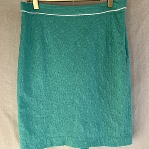 Milly Of New York Teal Textured Skirt - Picture 1 of 4