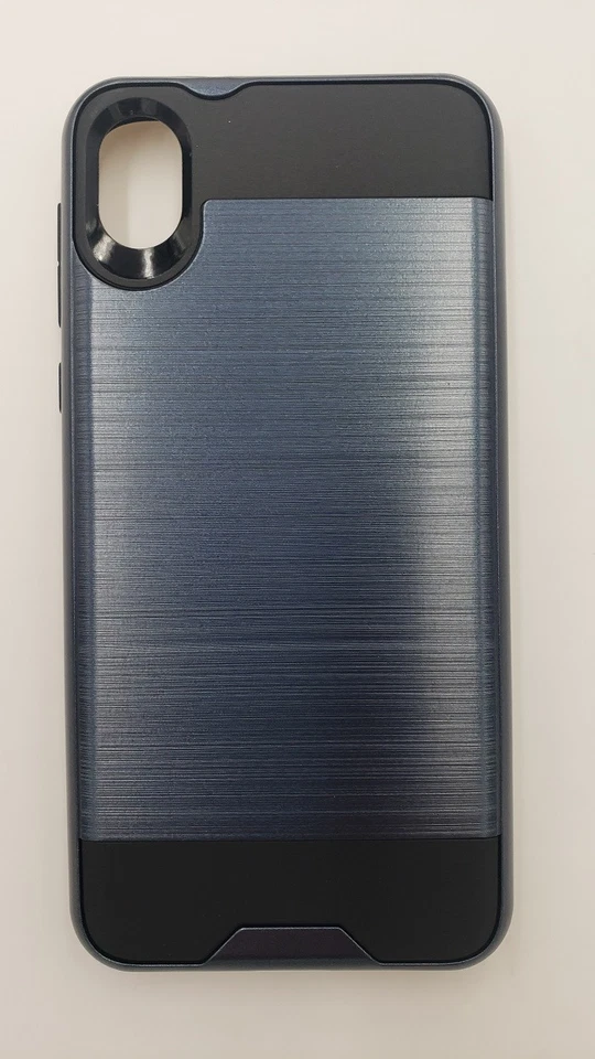 GSA Brushed Hybrid Case for Motorola Moto E6 - Dark Blue & Black - Image 1 of 1
