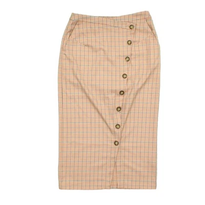 Asos Women's Midi Skirt UK 10 Pink Polyester - Image 1 of 4