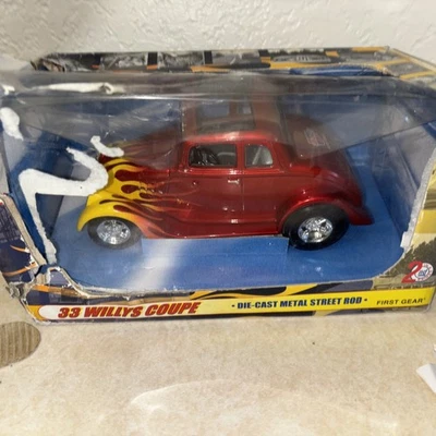 First Gear CarQuest Auto Parts '33 Willys Coupe Die Cast Red NEW - Image 1 of 4