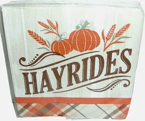 FALL Luncheon Napkins ~ FARM FRESH PUMPKINS ~ 50ct. ~ 2 Ply ~ 12 7/8" x 12 3/4" - Picture 1 of 1