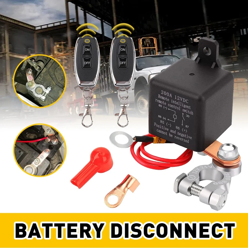 Aislador de batería desconexión de corte de alimentación interruptor de 12 V control remoto maestro para automóvil Foto 1 de 4