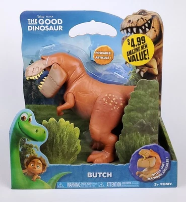 Figura de acción Disney Pixar The Good Dinosaur Butch de TOMY 8" de alto con morder la mandíbula Foto 1 de 4