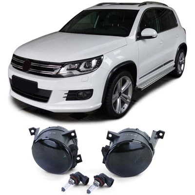 Für VW Polo 6R Tiguan 5N Touran 1T Caddy III 2K Eos Nebelscheinwerfer Schwarz - Bild 1 von 4