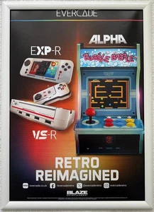 Evercade EXP-R / VS-R / Alpha RARE 42cm x 59cm Promotional Poster - Picture 1 of 1