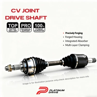 1x Front Left CV Joint Drive Shaft for Hyundai Coupe 1996-2002 RD FWD - image 1 of 3