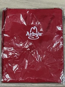 Official Arby's Employee Apron Red with White Logo Chef Polyester S/M NEW Sealed - Picture 1 of 4