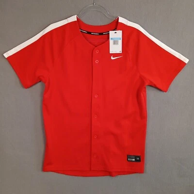 Camiseta deportiva con botones Nike de béisbol para hombre del equipo Vapor Fusion talla M roja DX9147-657 NUEVA CON ETIQUETAS Foto 1 de 4