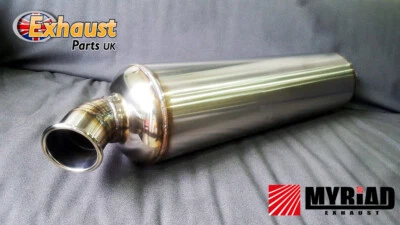 EXHAUST PARTS UK Caja Silenciador Estilo WESTFIELD Kit Escape Coche Salida Lateral 2.5" Diámetro 2.5" Tubo de Escape