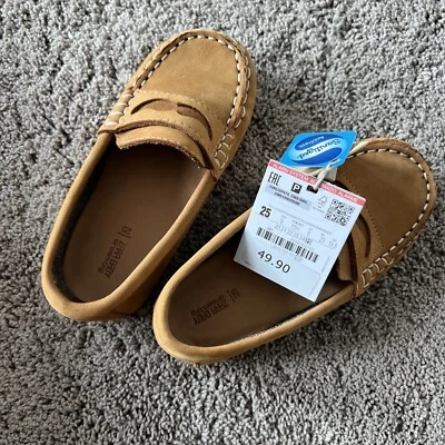 Zapatos de cuero para bebé Zara talla 25 marrón  Foto 1 de 3