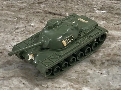 TIM-MEE Toys Plastic Toy Korean War Era U.S. Army M48 Patton Tank - Image 1 of 4