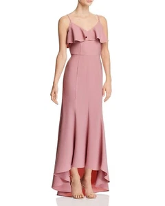 AQUA High/Low Ruffled Gown Size XS (Orig $178.00) - Picture 1 of 4