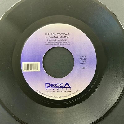 Lee Ann Womack, A Little Past Rock / If You're Ever Down In, 7" 45rpm, Vinyl VG+ - Image 1 of 2