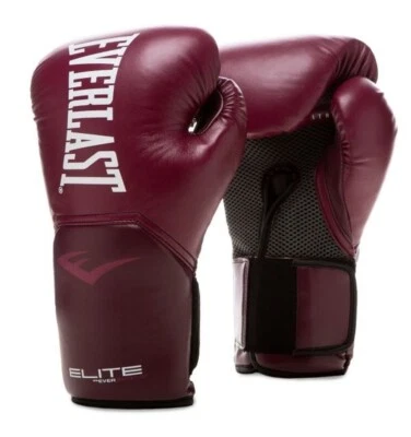 Everlast Elite 2 Pro Boxhandschuhe in Burgundy 14oz - Neu