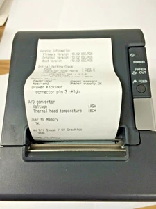 Epson Micros TM-T88IV M129H POS Thermal Receipt Printer IDN Port Black REFURB - Picture 1 of 4
