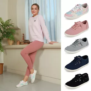 Sowift Women's Slip On Sneakers Casual Low Top Comfort Canvas Shoes Tennis Shoes - Picture 1 of 64
