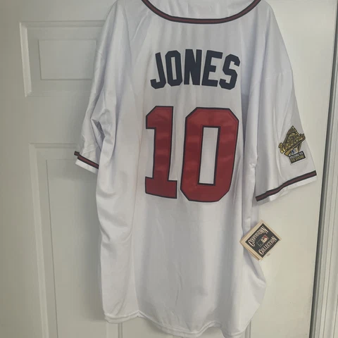 Atlanta Braves,Chipper Jones Jersey,MitchellNess Cooperstown Collection,XL,NWT Cover