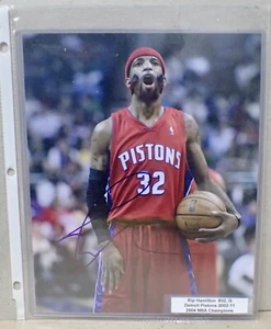 NBA RICHARD RIP HAMILTON # 32 Detroit Pistons 8x10 Color Photo Hand-Signed - Picture 1 of 5