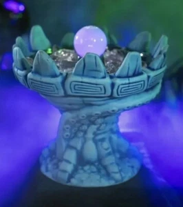2023 Trader Sams Grog Grotto Little Mermaid Blue Ursula Tiki Mug & Glow Cube New - Imagen 1 de 4