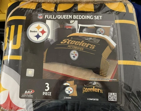 Pittsburgh Steelers Full/Queen Bedding Set ,  Comforter, 2 Shams Northwest   C Cover