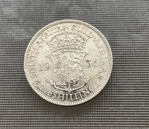 1936 South Africa 2 1/2 Shillings - Silver Cover