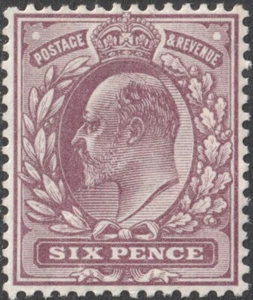 SG 298 6d Reddish Purple M33A (3) in generally fine and fresh unmounted mint. - Picture 1 of 1