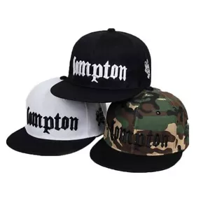 Wide Brim Hip Hop Cap Adjustable Snapback Cool Flat Baseball Cap Sports - Picture 1 of 9