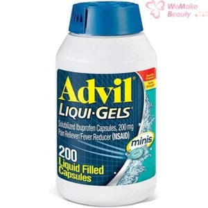 Advil Liqui-Gels Pain Reliever Fever Reducer 200 Count Liquid Filled Capsules