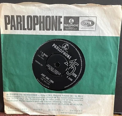 The HOLLIES - Just One Look 45  Parlophone 1964 UK 7" Foto 1 de 2