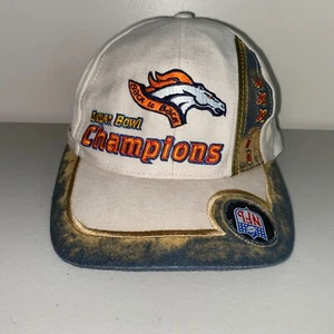 VTG 1991 Denver Broncos Super Bowl XXXIII Adjustable Strapback Cap Hat - Picture 1 of 7