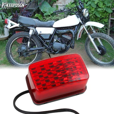 Red 26 LEDs Tail Light Assembly Running + Brake Light For Yamaha DT 100 125 175 - Image 1 of 4