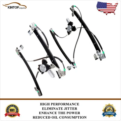 Par Frontal Para Chrysler Town & Country Dodge 2004-2007 Regulador de Janela com Motor - Imagem 1 de 4