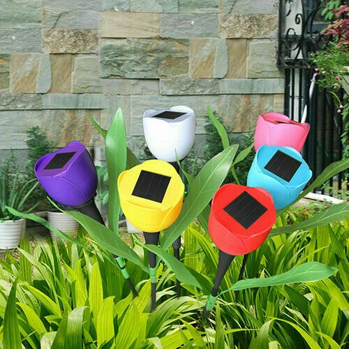 Solarek GPCT-729 Solar Powered Tulip Flower Pathway LED Light