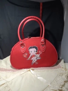 🔥 Betty Boop Purse Handbag Bowling Bag GREAT CONDITION BEAUTIFUL - Picture 1 of 8