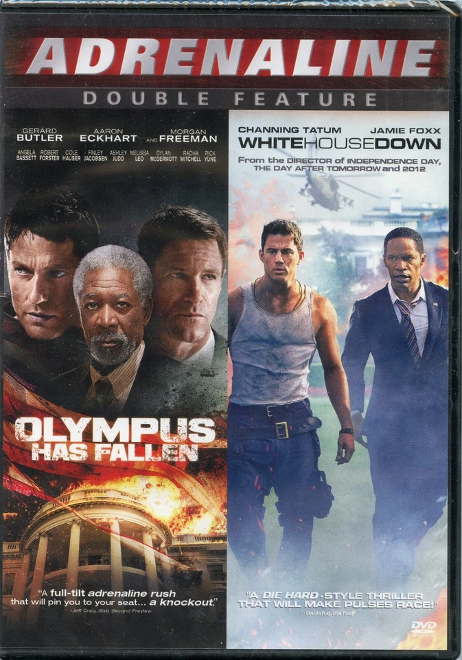 OLYMPUS HAS FALLEN + WHITE HOUSE DOWN, New Sealed DVD, Adrenaline Double Feature Foto 1 de 1