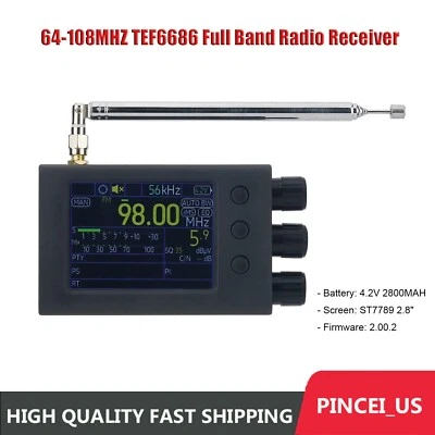 HAMGEEK 64-108MHZ TEF6686 Full Band Radio Receiver AM FM SW MW LW RDS pe66 - Image 1 of 4