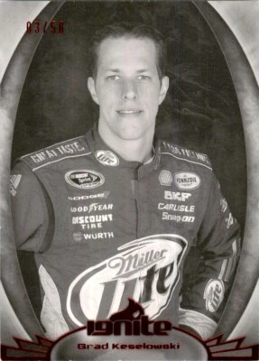 Brad Keselowski 2012 Press Pass Ignite Red Foil #21 /50 Parallel NASCAR Racing - Image 1 of 2